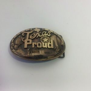 Vintage Texas Buckle High Mesa Texas Proud Belt